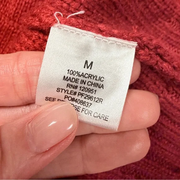 PINK ROSE RUST SWEATER DRESS - Picture 5 of 6